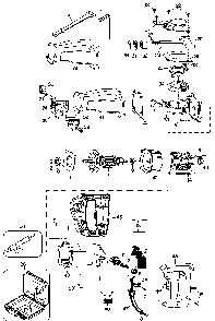 Exploded Diagram A Diagram and Parts List for PL38K-25 Type 100 Black and Decker Miter Saw